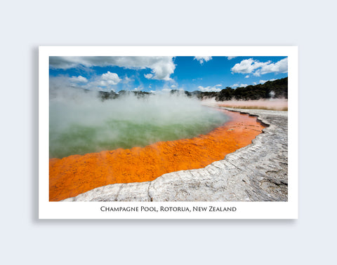 637 - Post Art Postcard - Champagne Pool, Wai-O-Tapu