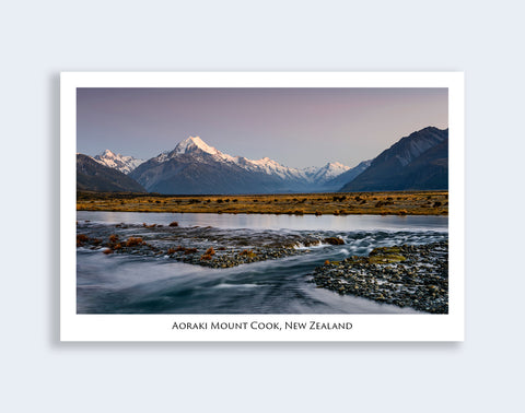 646 - Post Art Postcard - Mount Cook River