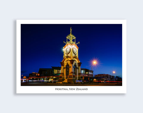 651 - Post Art Postcard - Hokitika Clocktower