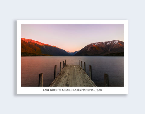 656 - Post Art Postcard - Lake Rotoiti Jetty