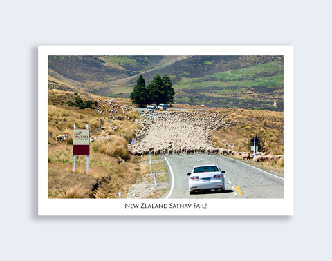 668 - Post Art Postcard - Satnav Fail