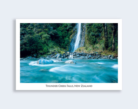 670 - Post Art Postcard - Thunder Creek Falls