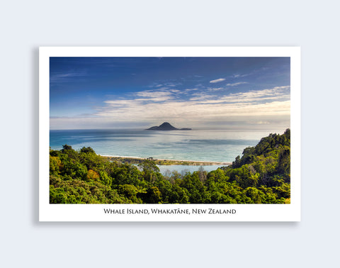 673 - Post Art Postcard - Whale Island, Whakatane