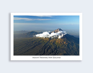 682 - Post Art Postcard - Mount Taranaki Aerial