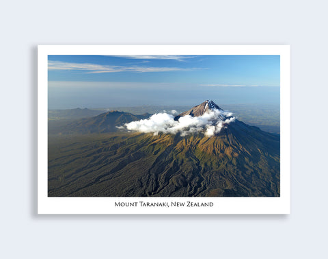 682 - Post Art Postcard - Mount Taranaki Aerial