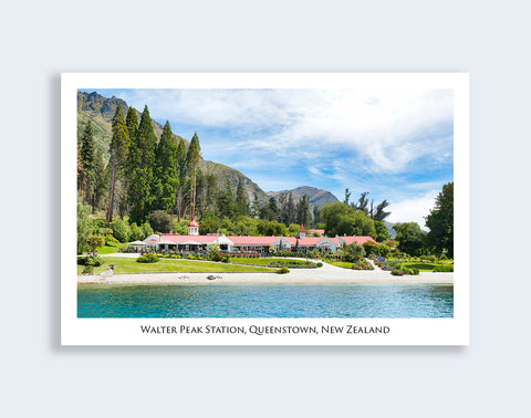 702 - Post Art Postcard - Walter Peak Station - Homestead