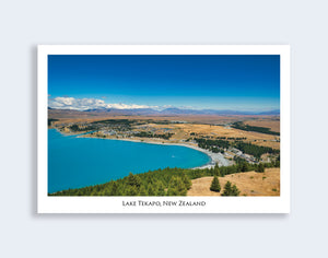 718 - Post Art Postcard - Lake Tekapo from Mount John