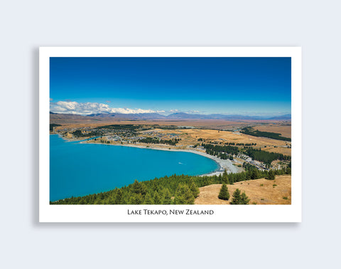 718 - Post Art Postcard - Lake Tekapo from Mount John