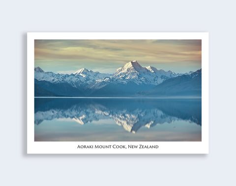 721 - Post Art Postcard - Aoraki Mount Cook Lake Pukaki