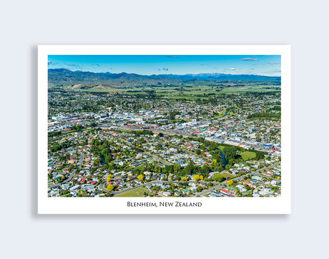 747 - Post Art Postcard - Blenheim Aerial