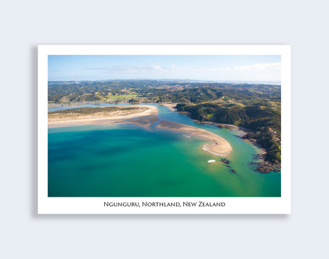 749 - Post Art Postcard - Ngunguru Aerial