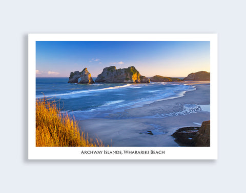 75 - Post Art Postcard - Archway Islands Wharariki Beach