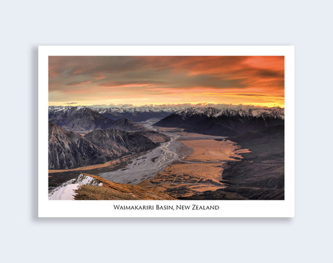 756 - Post Art Postcard - Waimakariri Basin