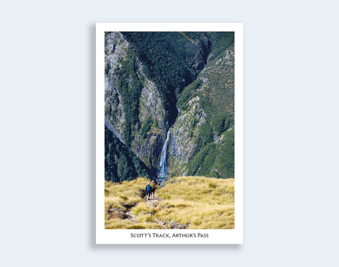 757 - Post Art Postcard - Scott's Track, Arthur's Pass