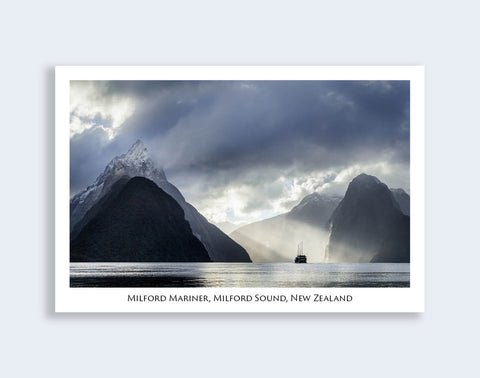 767 - Post Art Postcard - Milford Mariner - Milford Sound