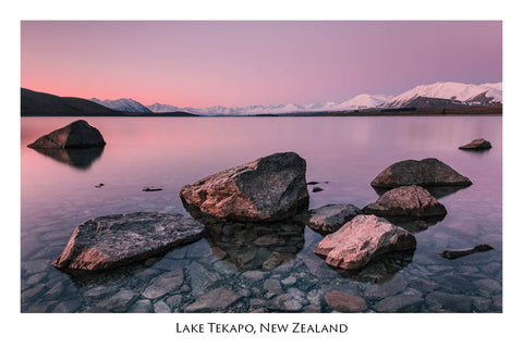 768 - Post Art Postcard - Lake Tekapo