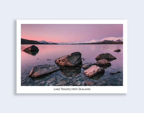 768 - Post Art Postcard - Lake Tekapo
