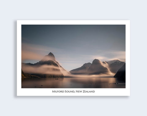 769 - Post Art Postcard - Milford Sound