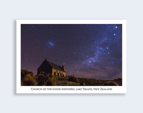 770 - Post Art Postcard - Church at Lake Tekapo