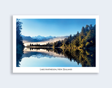 83 - Post Art Postcard - Lake Matheson