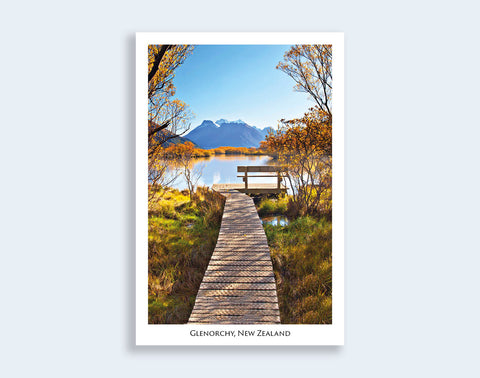 84 - Post Art Postcard - Glenorchy Lagoon
