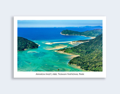90 - Post Art Postcard - Awaroa, Abel Tasman