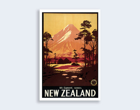 907 - Post Art Postcard - Mt Egmont Vintage