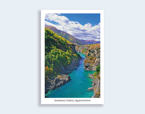 91 - Post Art Postcard - Kawarau River Gorge