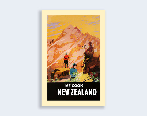 910 - Post Art Postcard - Mt Cook Vintage