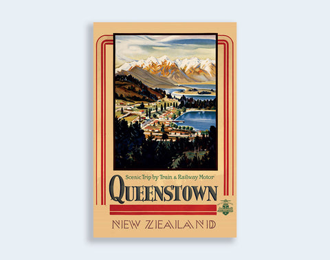 911 - Post Art Postcard - Queenstown Vintage