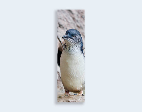 BM104 - Post Art Bookmark - Blue Penguin