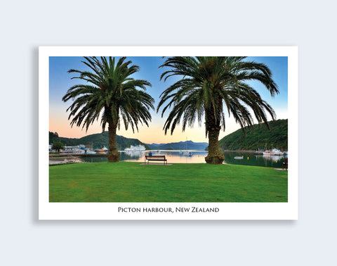 028 - Post Art Postcard - Picton at Sunrise