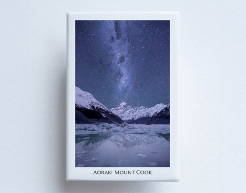 FM0105 - Post Art Magnet - Aoraki Mount Cook Milky Way