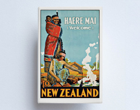 FM0113 - Post Art Magnet - Haere Mai from NZ Vintage