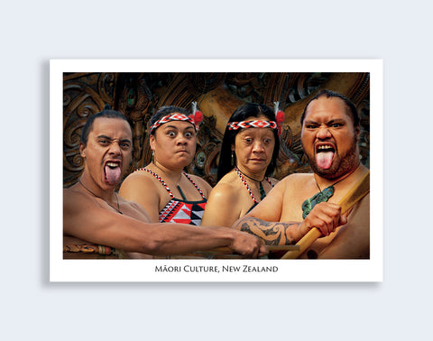 N30 - Post Art Postcard - Maori Warriors