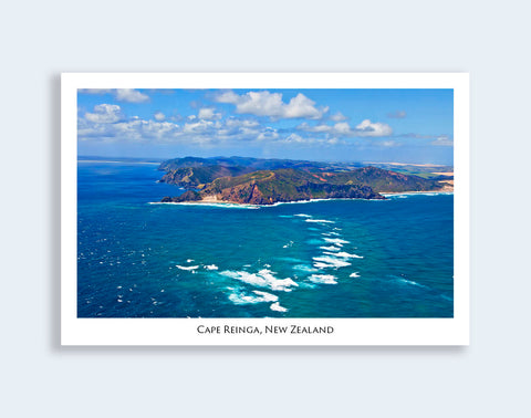 N53 - Post Art Postcard - Cape Reinga Oceans meet