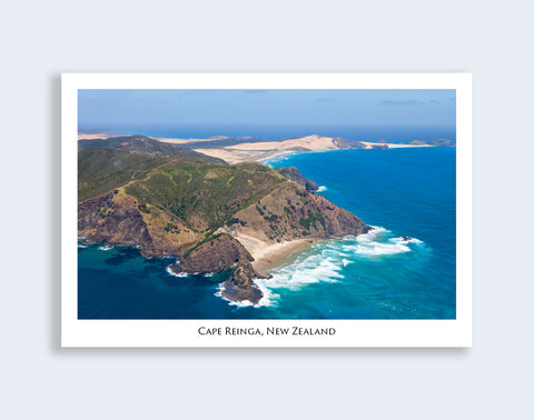 N54 - Post Art Postcard - Cape Reinga Aerial