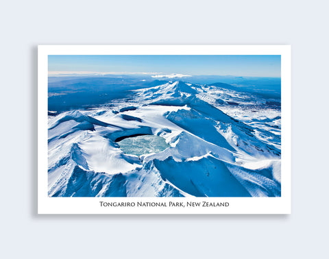 N93 - Post Art Postcard - Mt Ruapehu