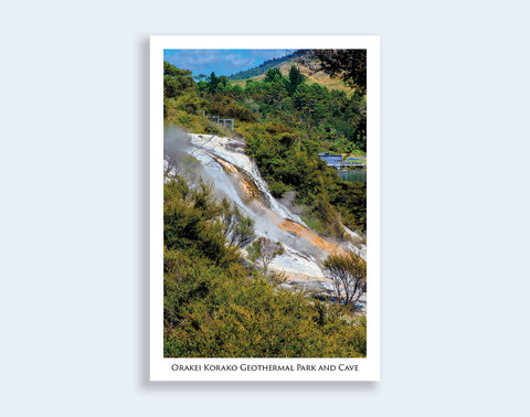 OK3 - Post Art Postcard - Orakei Korako Cave & Thermal Park