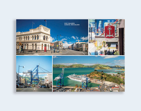 PCL 1005 - Sisson Postcard - Port Chalmers Montage