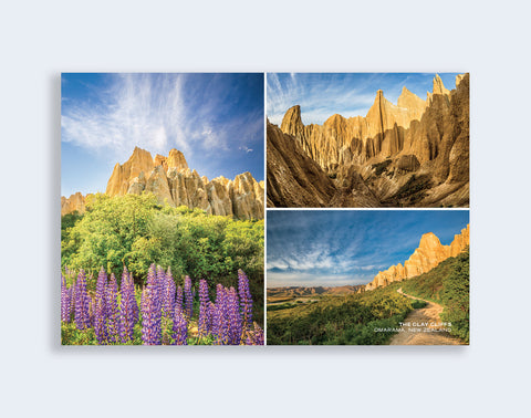 PCL 1045 - Sisson Postcard - Clay Cliffs Omarama