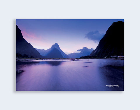PCL 1079 - Sisson Postcard - Milford Sound (Dusk)