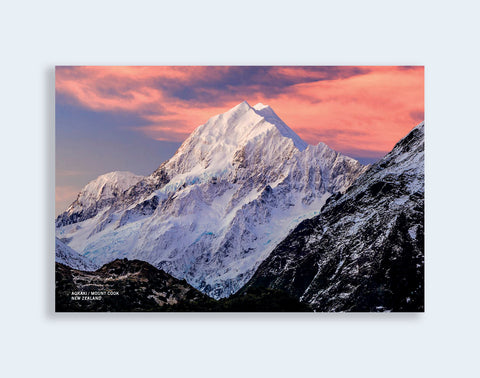 PCL 1087 - Sisson Postcard - Aoraki Mount Cook Sunset