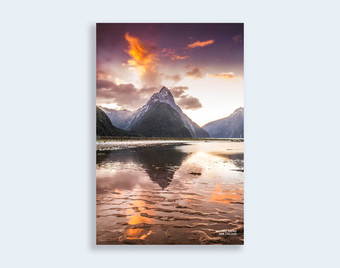 PCL 1090- Sisson Postcard - Mitre Peak Sunset
