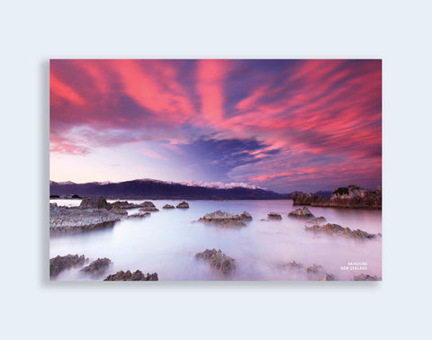 PCL 1109 - Sisson Postcard - Kaikoura Sunset