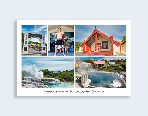 WHK1 - Post Art Postcard - Whakarewarewa Composite