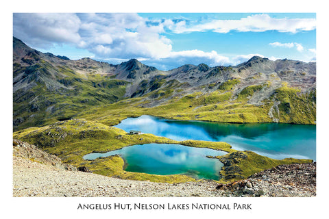 019 - Post Art Postcard - Angelus Hut Aerial