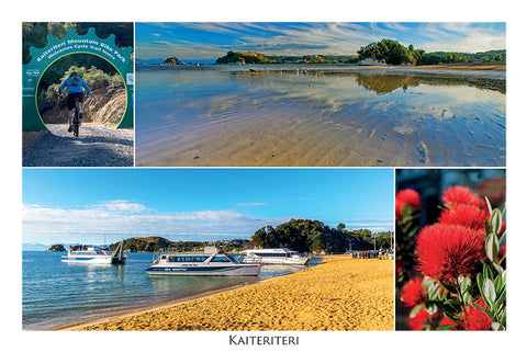 037 - Post Art Postcard - Kaiteriteri Composite
