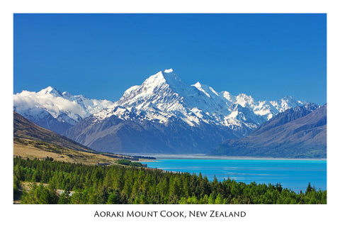 136 - Post Art Postcard - Lake Pukaki Mt Cook