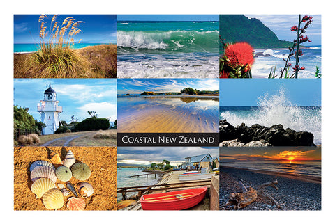 216 - Post Art Postcard - Coastal New Zealand